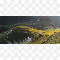 梯田背景图