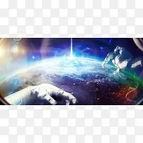 科幻太空宇宙背景banner