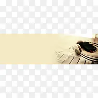 简约耳机banner