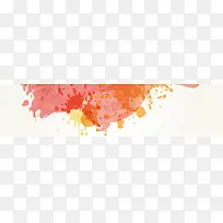 彩色墨迹banner背景