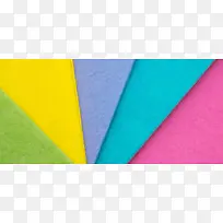 五种颜色的几何图形