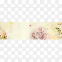 秋季秋装唯美玫瑰背景banner