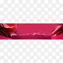 玫瑰花瓣浪漫背景banner