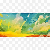 卡通手绘背景