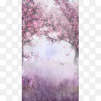 梦幻唯美粉色三生三世十里桃花