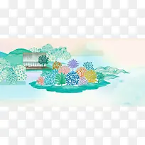 手绘背景