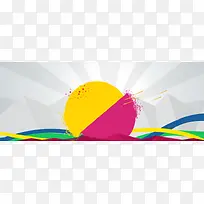 电商扁平促销背景