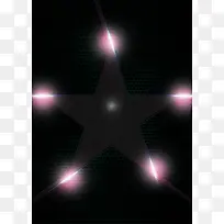 简约黑粉星星印刷背景