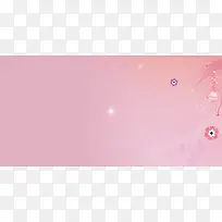 清新粉色花朵海报背景模板