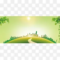 地球建筑背景