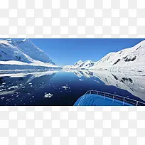 雪山海报素材