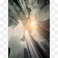 大气城市建筑地产宣传平面广告