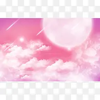 三八妇女节粉色浪漫海报背景