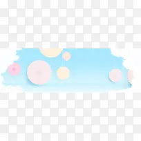 卡通梦幻蓝色banner背景