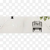 布艺沙发促销简约灰色banner