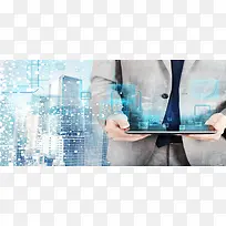现代高科技商务海报背景