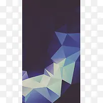 蓝紫相间三角艺几何H5背景