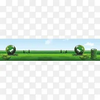 科技环保地球背景banner