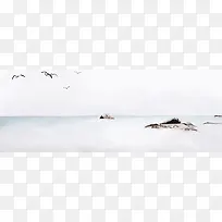 手绘黑白简约风背景墙装饰画