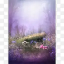 紫色梦幻背景图