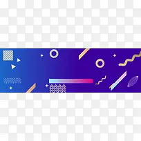 扁平简约几何圆形电商促销banner