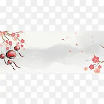 狗年梅花灯笼白云banner