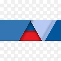 简约炫彩个性多边形背景banner