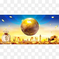 金融理财商务背景素材