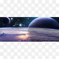 宇宙中的行星图片