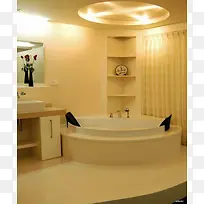 温馨浴室浴缸背景