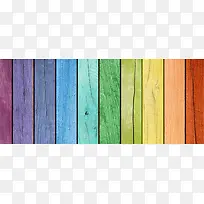 彩虹木板