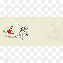 手绘创意礼盒背景