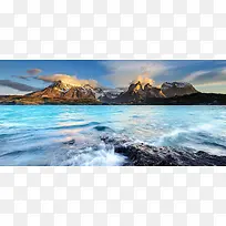 户外海浪背景装饰