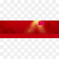 红色几何形banner背景