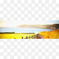 秋季唯美自然风景banner