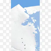 白色雪山H5背景