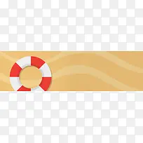 夏季度假游泳圈banner