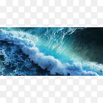 大海浪花背景