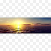 唯美海边夕阳背景