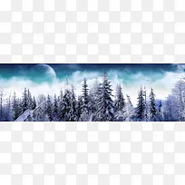 雪松幻月科幻背景