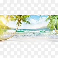 夏季海边背景