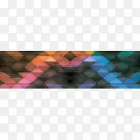 炫彩菱格质感暗纹banner