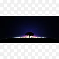 七夕情侣创意背景