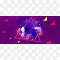紫色创意促销背景