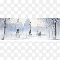 雪背景