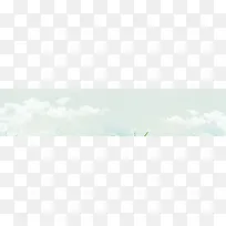 淡绿色小清新云海背景