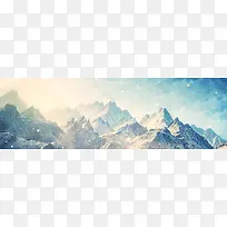 雪峰背景