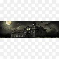 黑夜鬼节狂欢banner海报