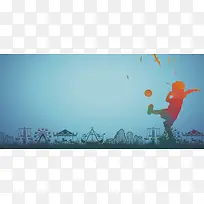 蓝色儿童背景