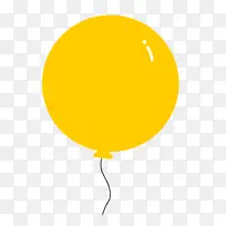 黄色气球气泡卡通素材